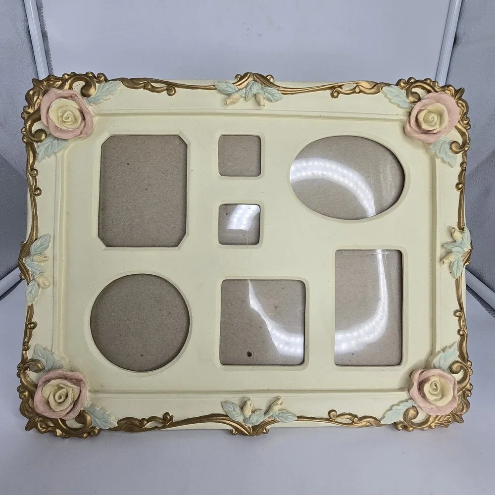 Coquette Shabby Chic 12x10 Multi Photo Frame Romancecore Baroque Rose Victorian
